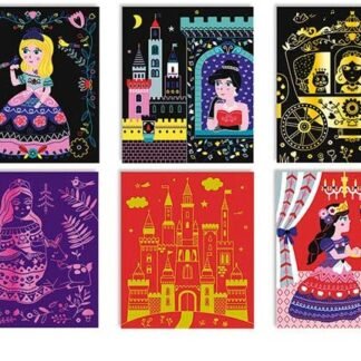 Janod 7893 - Arte Scratch Princesas